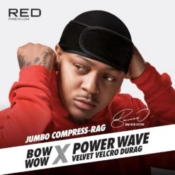Red By Kiss Premium Bow Wow Power Pattern Velvet Compress Rag -Beauty Exchanges red by kiss premium bow wow x power pattern velvet compress rag max hold patterned style regular jumbo sizes hd 161168 418875
