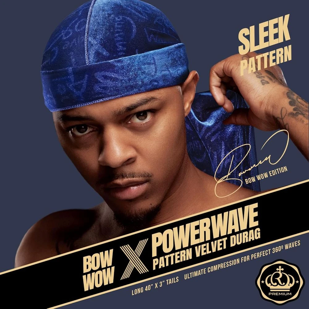 Red By Kiss Premium Bow Wow X Power Pattern Velvet Durag 13 Red By Kiss Premium Bow Wow X Power Pattern Velvet Durag - Image 11