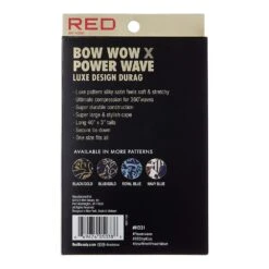 Red By Kiss Premium Bow Wow X Power Wave Luxe Design Durag -Beauty Exchanges red by kiss premium bow wow x power wave luxe design durag silky shine designer look hd31hd34 luxury styles 642158