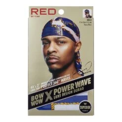 Red By Kiss Premium Bow Wow X Power Wave Luxe Design Durag -Beauty Exchanges red by kiss premium bow wow x power wave luxe design durag silky shine designer look hd31hd34 luxury styles 667452