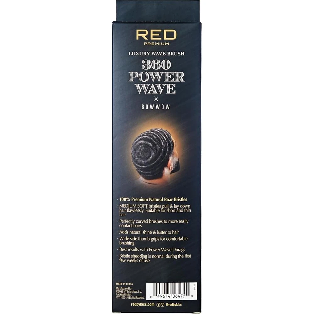 RED By KISS Premium 360 Power Wave Brush BR16 - Firm Bristles 7 RED By KISS Premium 360 Power Wave Brush BR16 - Firm Bristles - Image 5