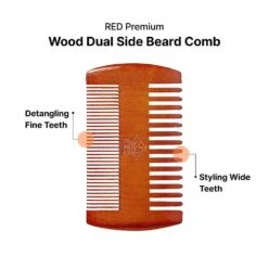 Red By Kiss – Premium Wood Beard Combs 18 Red By Kiss – Premium Wood Beard Combs -Beauty Exchanges red by kiss premium wood beard combs 536188