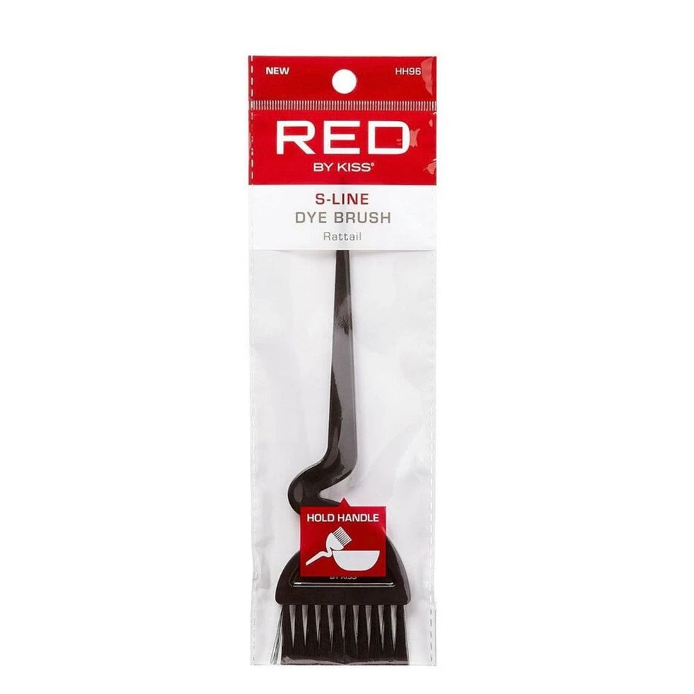 Red By Kiss S-Line Dye Brush With Rat Tail – Smooth Grip 3 Red By Kiss S-Line Dye Brush With Rat Tail – Smooth Grip