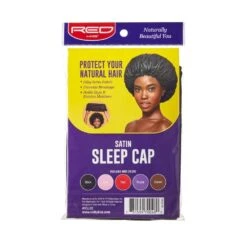 Red By Kiss Satin Sleep Cap – XL -Beauty Exchanges red by kiss satin sleep cap extra large hsl02 frizz free overnight protection for voluminous styles 695065