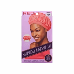 Red By Kiss Silky Satin Day & Night Cap – Large -Beauty Exchanges red by kiss silky satin day night cap large lightweight 247 frizz control for short styles wraps black pink pink one size 280602