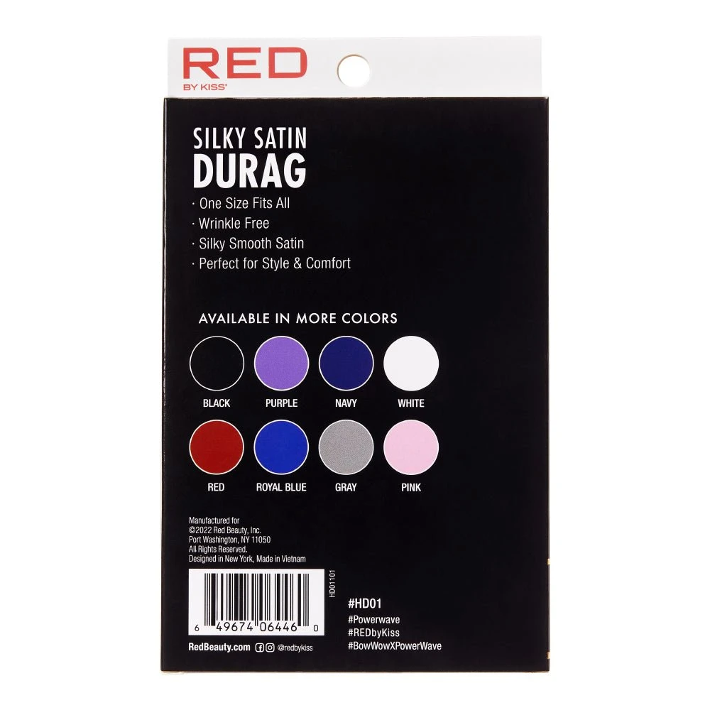 Red By Kiss Silky Satin Durag 19 Red By Kiss Silky Satin Durag - Image 17