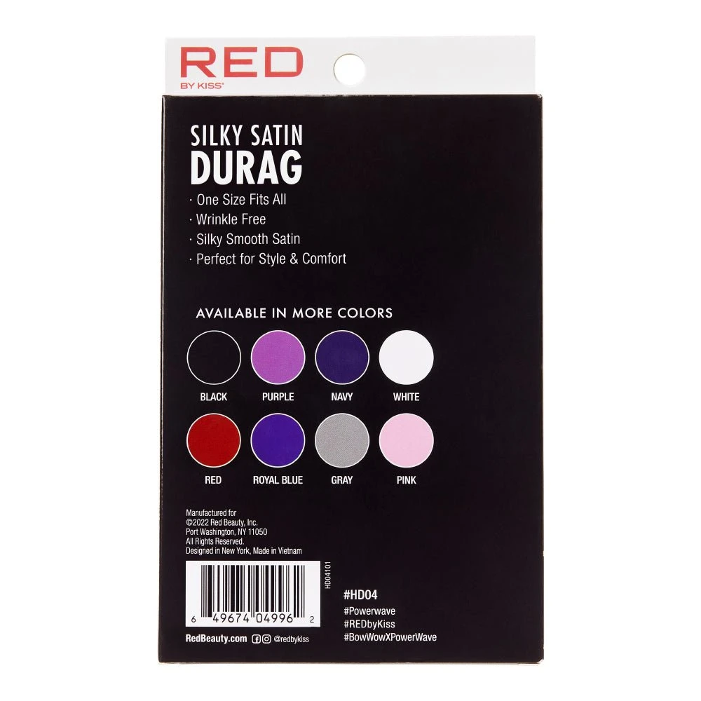 Red By Kiss Silky Satin Durag 22 Red By Kiss Silky Satin Durag - Image 20