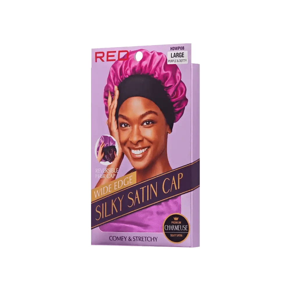Red By Kiss Silky Satin Wide Edge Bonnet – Large 7 Red By Kiss Silky Satin Wide Edge Bonnet – Large - Image 5