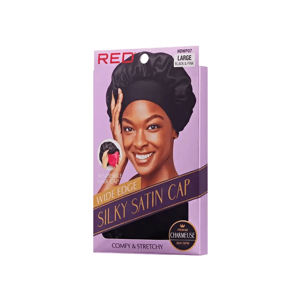 Red By Kiss Silky Satin Wide Edge Bonnet – Large 5 Red By Kiss Silky Satin Wide Edge Bonnet – Large - Image 3