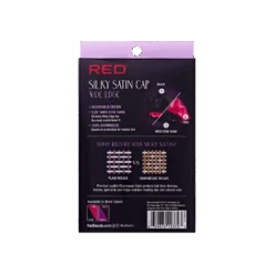 Red By Kiss Silky Satin Wide Edge Bonnet – Large 19 Red By Kiss Silky Satin Wide Edge Bonnet – Large -Beauty Exchanges red by kiss silky satin wide edge bonnet large gentle edge protection for curls wraps short styles black pink purple dotty one size 547175