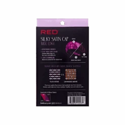 Red By Kiss Silky Satin Wide Edge Bonnet – Large 21 Red By Kiss Silky Satin Wide Edge Bonnet – Large -Beauty Exchanges red by kiss silky satin wide edge bonnet large gentle edge protection for curls wraps short styles black pink purple dotty one size 608160
