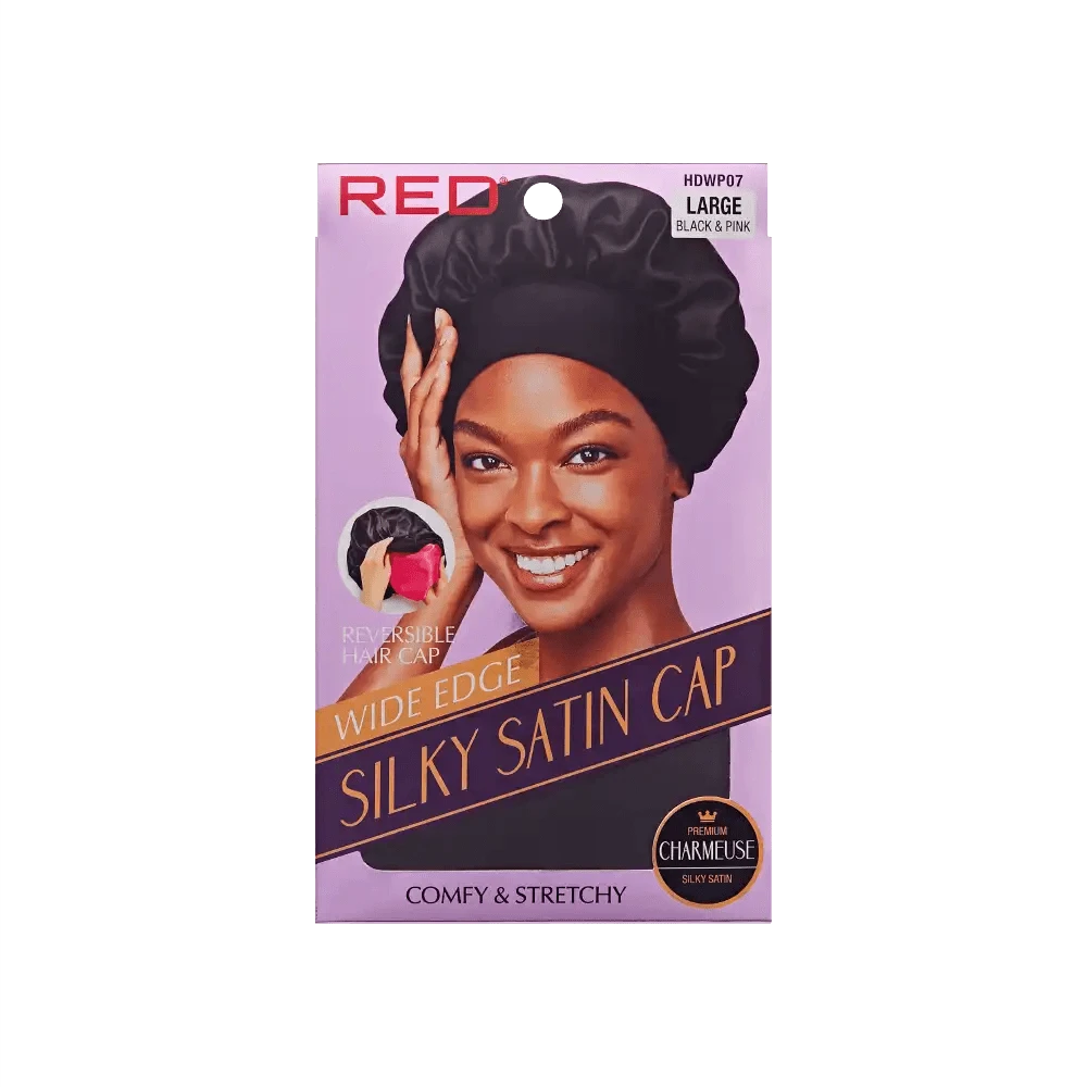 Red By Kiss Silky Satin Wide Edge Bonnet – Large 3 Red By Kiss Silky Satin Wide Edge Bonnet – Large