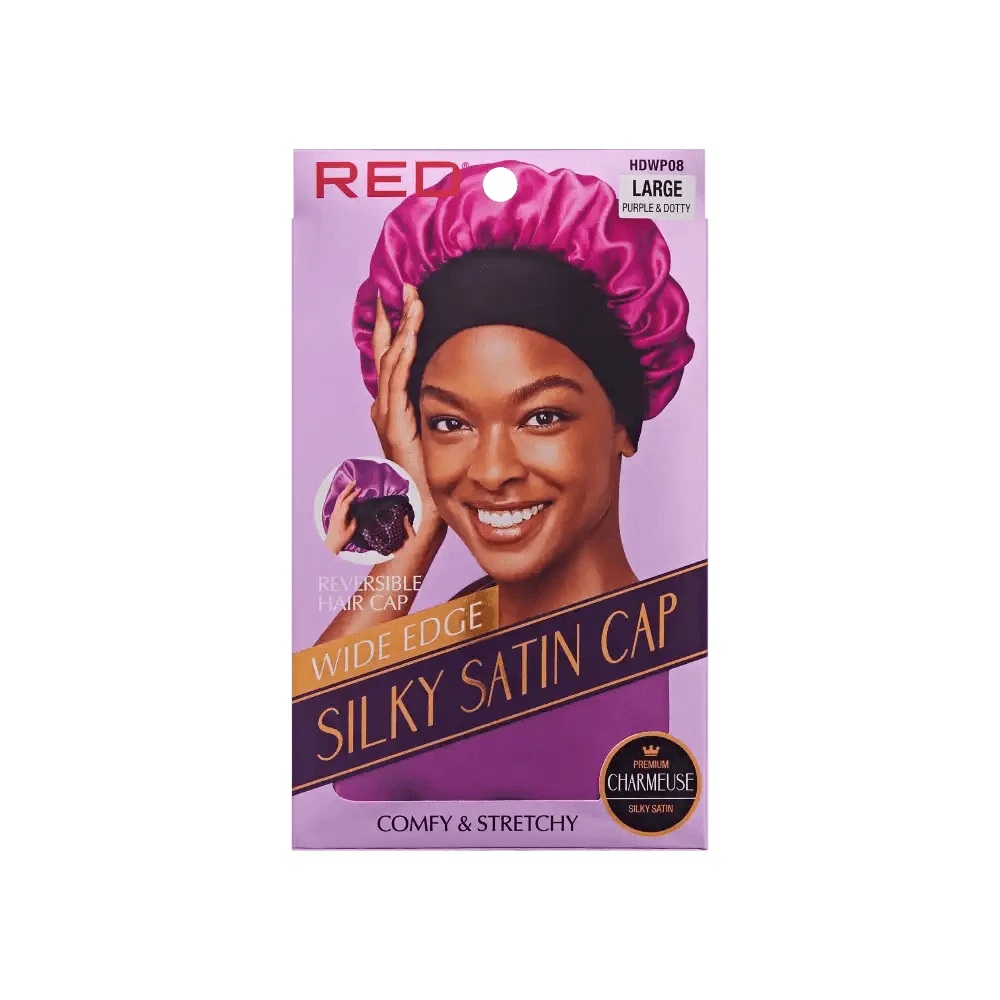 Red By Kiss Silky Satin Wide Edge Bonnet – Large 4 Red By Kiss Silky Satin Wide Edge Bonnet – Large - Image 2