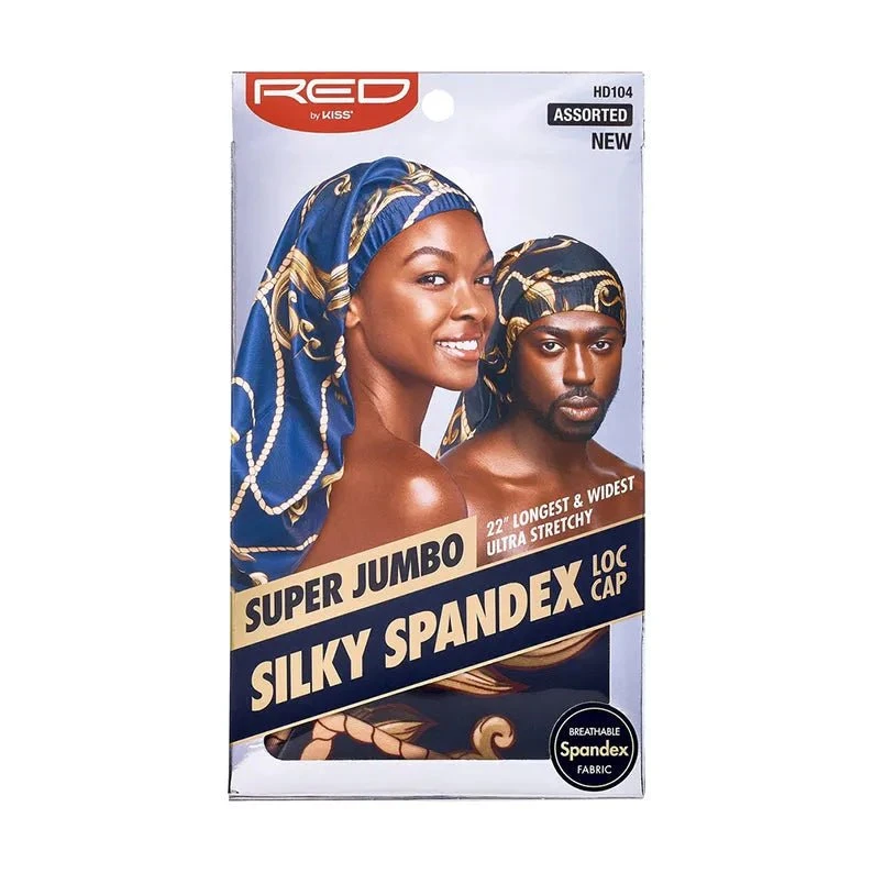 Red By Kiss Silky Spandex Loc Cap – Super Jumbo Fit For Long Locs 3 Red By Kiss Silky Spandex Loc Cap – Super Jumbo Fit For Long Locs