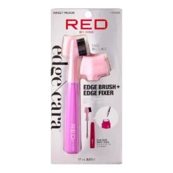 Red By Kiss Sweet Peach Edge Brush + Edge Fixer – Dual-Sided Brush