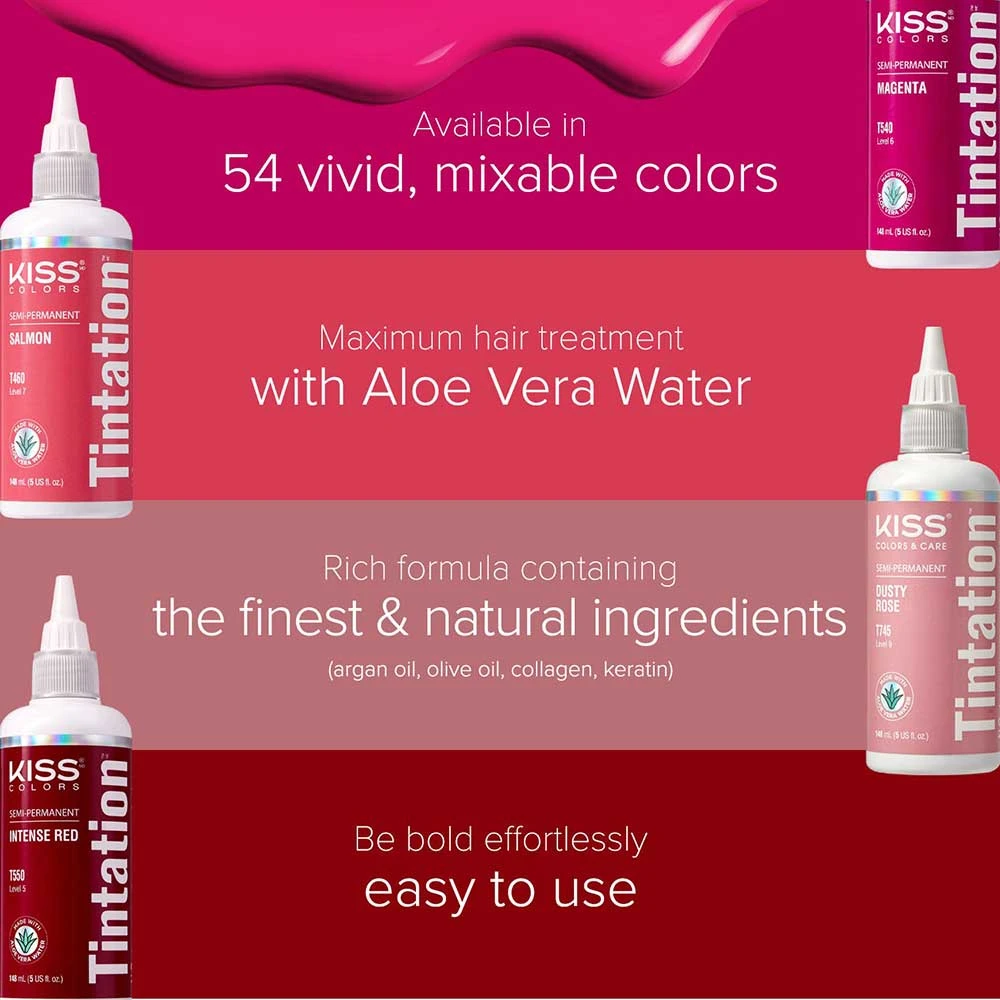 Red By Kiss Semi-Permanent Hair Color – Vivid Shades 9 Red By Kiss Semi-Permanent Hair Color – Vivid Shades - Image 7