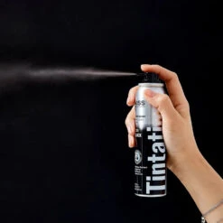 RED By Kiss Tintation Color Spray - Black & Jet Black -Beauty Exchanges red by kiss tintation temporary hair color spray instant gray root cover up water resistant smudge proof hairline barber touch up quick dry black 805460