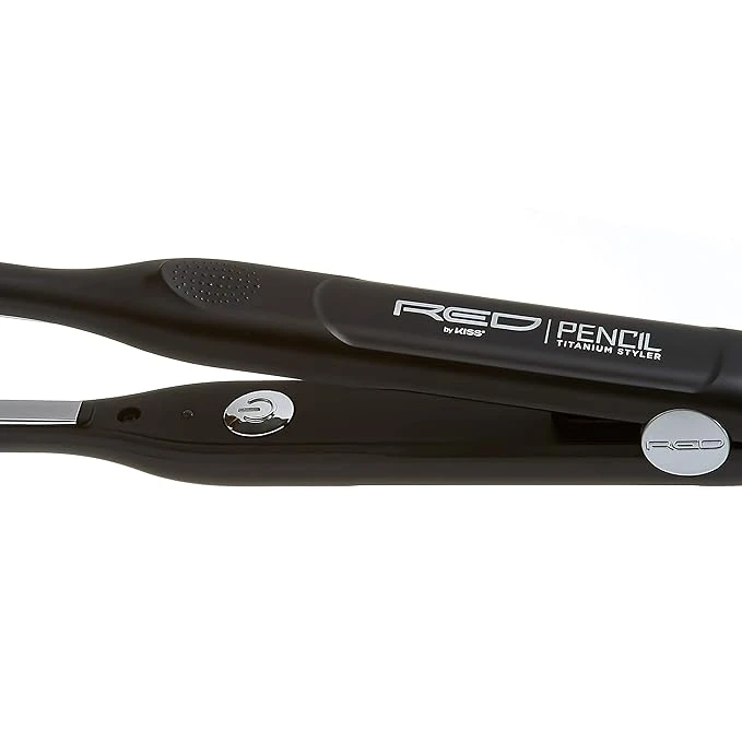 Red By Kiss Titanium Styler Pencil Flat Iron 3/10 Inch 5 Red By Kiss Titanium Styler Pencil Flat Iron 3/10 Inch - Image 3