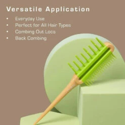 Red By Kiss Triple Multi-Function Comb -Beauty Exchanges red by kiss triple multi function comb hm31 3 in 1 tool for sectioning styling teasing anti static heat resistant salon ready 356222