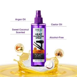 Red By Kiss Ultra Shine Heat Protector Oil Spray -Beauty Exchanges red by kiss ultra shine heat protector oil spray 423637
