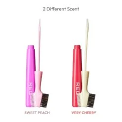 Red By Kiss Sweet Peach Edge Brush + Edge Fixer – Dual-Sided Brush -Beauty Exchanges red by kiss very cherry edge brush edge fixer hh105 dual sided edge tool with cherry scented edge control for flawless hold style 924864