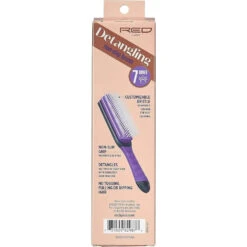 Red By Kiss Volumizing Detangle Brush – 7-Row Detangler 11 Red By Kiss Volumizing Detangle Brush – 7-Row Detangler -Beauty Exchanges red by kiss volumizing detangle brush 7 rows bsh46 lightweight volume curl control size 7 row detangler 358154