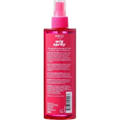Red By Kiss Wig Spray – Extra Shine – 8 Oz -Beauty Exchanges red by kiss wig spray extra shine detangling control for remi human synthetic hair uv heat protection 8 oz 274334