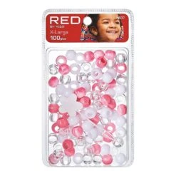 Red By Kiss X-Large Hair Beads 100pcs -Beauty Exchanges red by kiss x large hair beads 100pcs 226462
