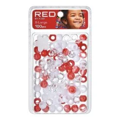 Red By Kiss X-Large Hair Beads 100pcs -Beauty Exchanges red by kiss x large hair beads 100pcs 235082
