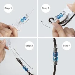 Red By Kiss X-Large Hair Beads 100pcs -Beauty Exchanges red by kiss x large hair beads 100pcs 360101