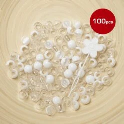 Red By Kiss X-Large Hair Beads 100pcs -Beauty Exchanges red by kiss x large hair beads 100pcs 797905