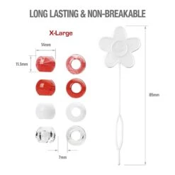 Red By Kiss X-Large Hair Beads 100pcs -Beauty Exchanges red by kiss x large hair beads 100pcs 858710