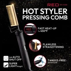 Red By Kiss Hot Styler Pressing Comb 11 Red By Kiss Hot Styler Pressing Comb -Beauty Exchanges red hot styler pressing comb tc hc01 214541