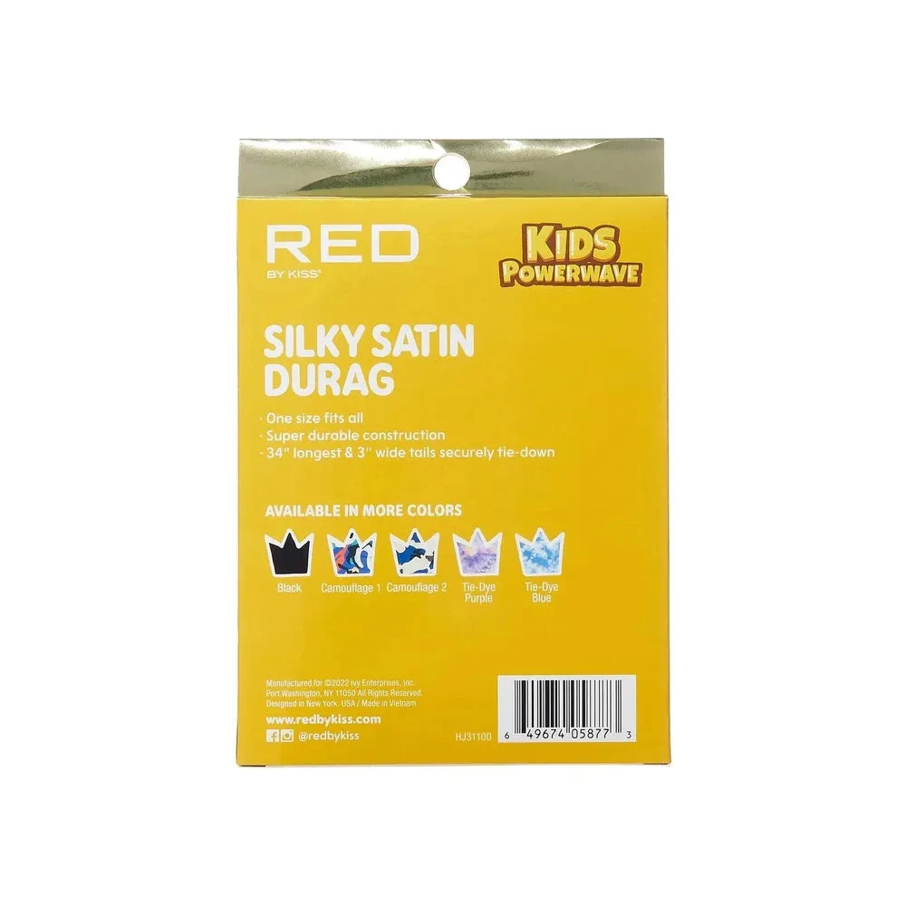 Red By Kiss Kids Power Wave Durag – Tie-Dye 6 Red By Kiss Kids Power Wave Durag – Tie-Dye - Image 4