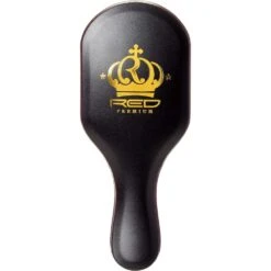 RED 360 Power BR-02 Mixed Club Boar Brush X Bow Wow - Medium & Hard Bristle -Beauty Exchanges red premium curved 360 power br 02 2 bristles in 1 body mixed club boar brush x bow wow medium hard bristles 966986