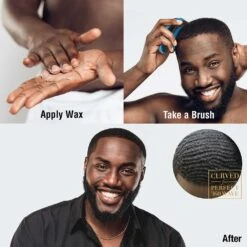 RED Pocket Wave X Bow Wow Curved Brush BR32 - Medium Bristle -Beauty Exchanges red premium pocket wave x bow wow curved bristle brush br32 compact design for defined 360 waves 183527