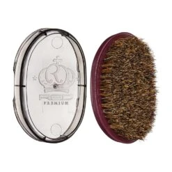 RED Pocket Wave X Bow Wow Curved Brush BR32 - Medium Bristle -Beauty Exchanges red premium pocket wave x bow wow curved bristle brush br32 compact design for defined 360 waves 516933