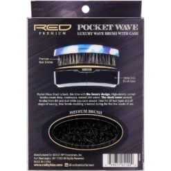 RED Rocket Wave X Bow Wow Curved Brush BR06 - Medium Bristle -Beauty Exchanges red premium rocket wave x bow wow curved brush br06 medium bristles for defined 360 waves 172351