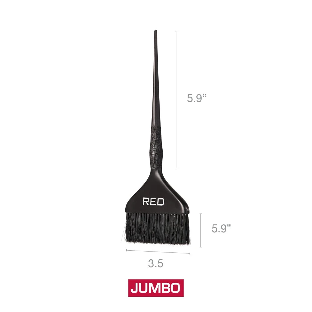 Red Professional Dual Tapered Dye Brush Jumbo 5 Red Professional Dual Tapered Dye Brush Jumbo - Image 3