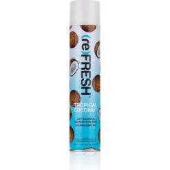Refresh Dry Shampoo - Tropical Coconut & Vanilla 11.55 Oz -Beauty Exchanges refresh dry shampoo tropical coconut flower powder sweet vanilla summer breeze 1155 oz 619793