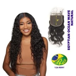 Rio 100% Virgin Human Hair 5x5 Closure - Egyptian Ocean Wave
