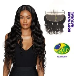 Rio 100% Virgin Human Hair Body Wave 13x5 Frontal - Natural Color