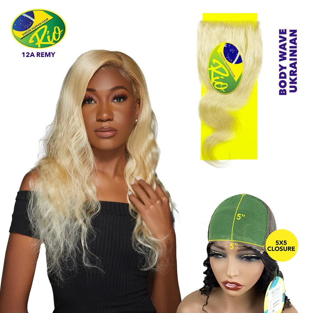 Rio 100% Virgin Human Hair Body Wave 5x5 Closure - Ukranian 3 Rio 100% Virgin Human Hair Body Wave 5x5 Closure - Ukranian
