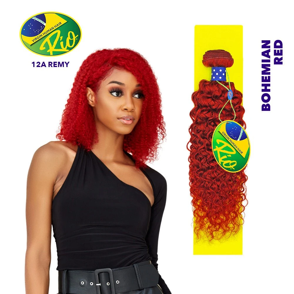 Rio 100% Virgin Human Hair Bohemian Single Bundles - Red 3 Rio 100% Virgin Human Hair Bohemian Single Bundles - Red