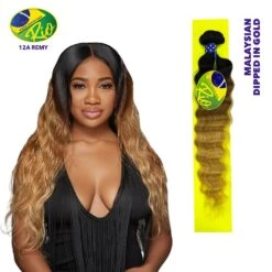 Rio 100% Virgin Human Hair Malaysian Wave Single Bundles - Dipped In Gold