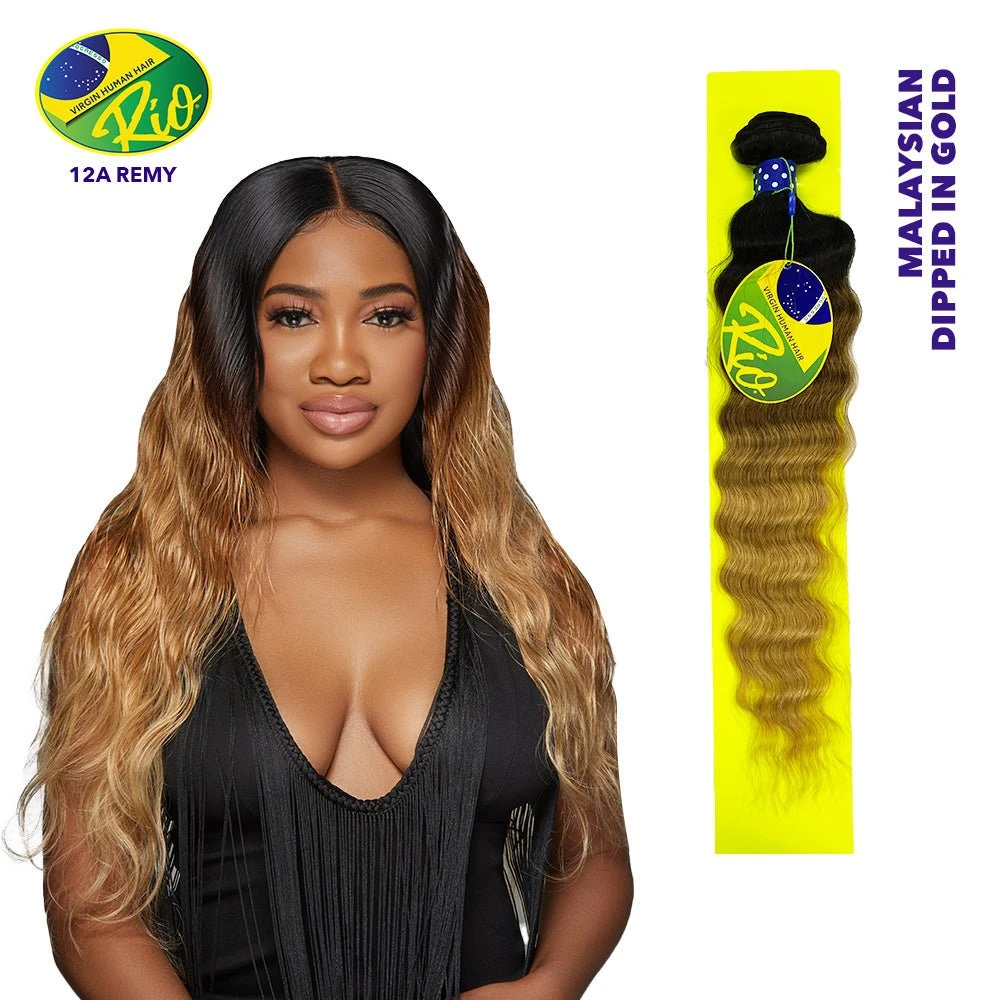 Rio 100% Virgin Human Hair Malaysian Wave Single Bundles - Dipped In Gold 3 Rio 100% Virgin Human Hair Malaysian Wave Single Bundles - Dipped In Gold