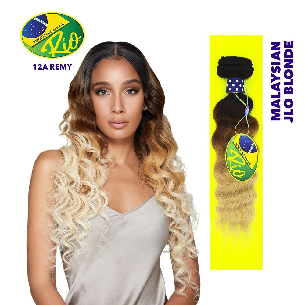 Rio 100% Virgin Human Hair Malaysian Wave Single Bundles - JLO Blonde 3 Rio 100% Virgin Human Hair Malaysian Wave Single Bundles - JLO Blonde