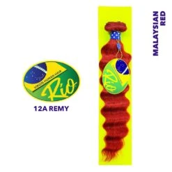 Rio 100% Virgin Human Hair Malaysian Wave Single Bundles - Red