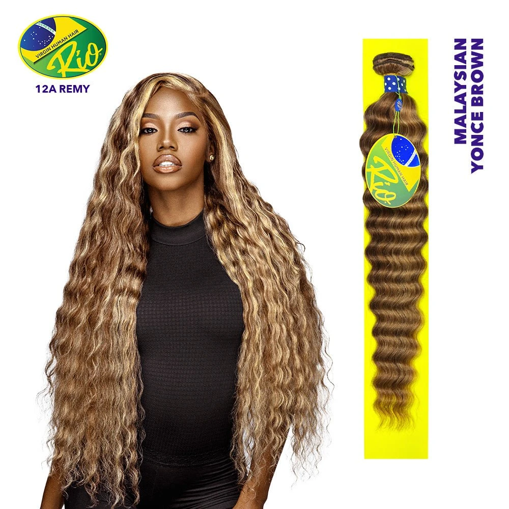 Rio 100% Virgin Human Hair Malaysian Wave Single Bundles - Yonce Brown 3 Rio 100% Virgin Human Hair Malaysian Wave Single Bundles - Yonce Brown