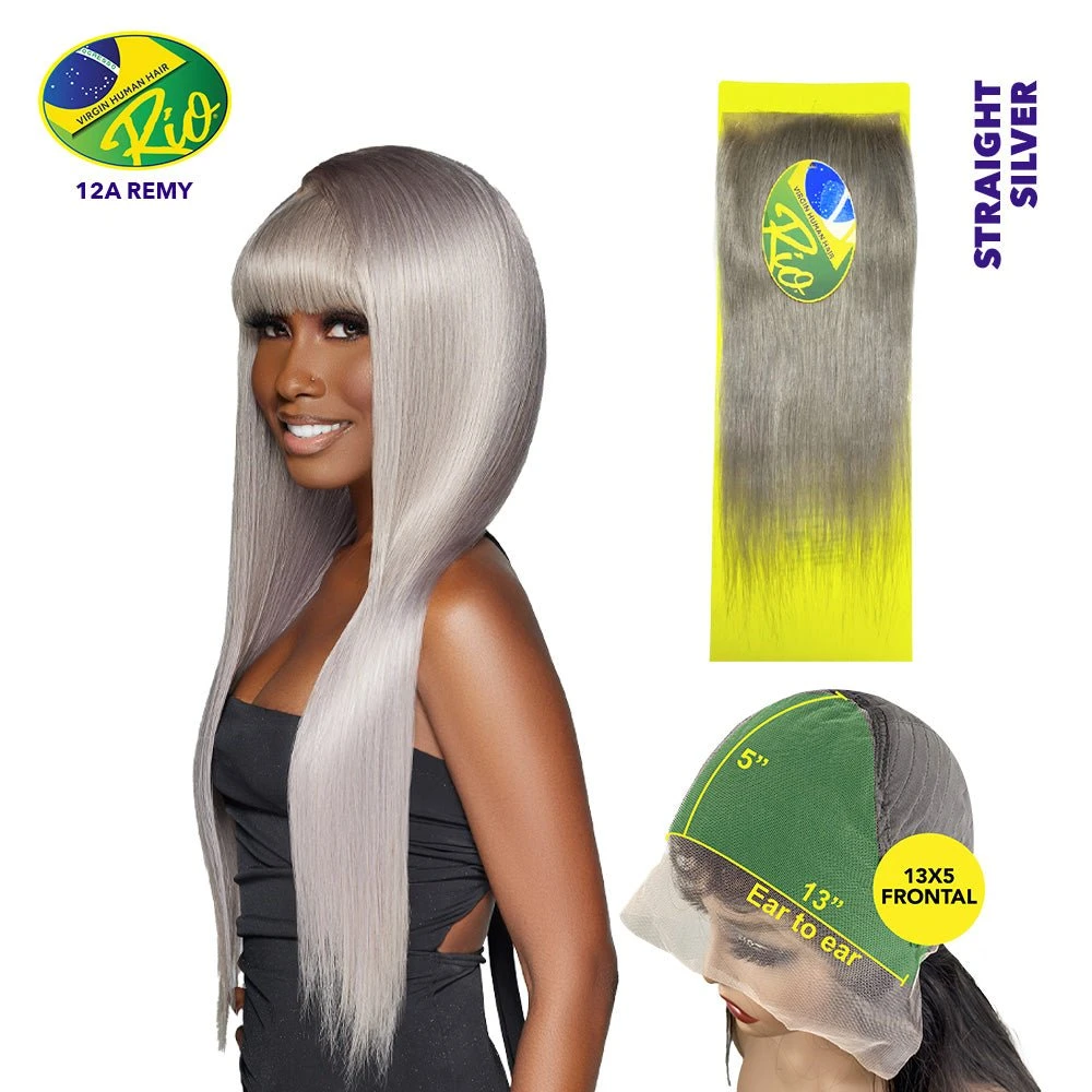 Rio 100% Virgin Human Hair Straight 13x5 Frontal - Silver 3 Rio 100% Virgin Human Hair Straight 13x5 Frontal - Silver